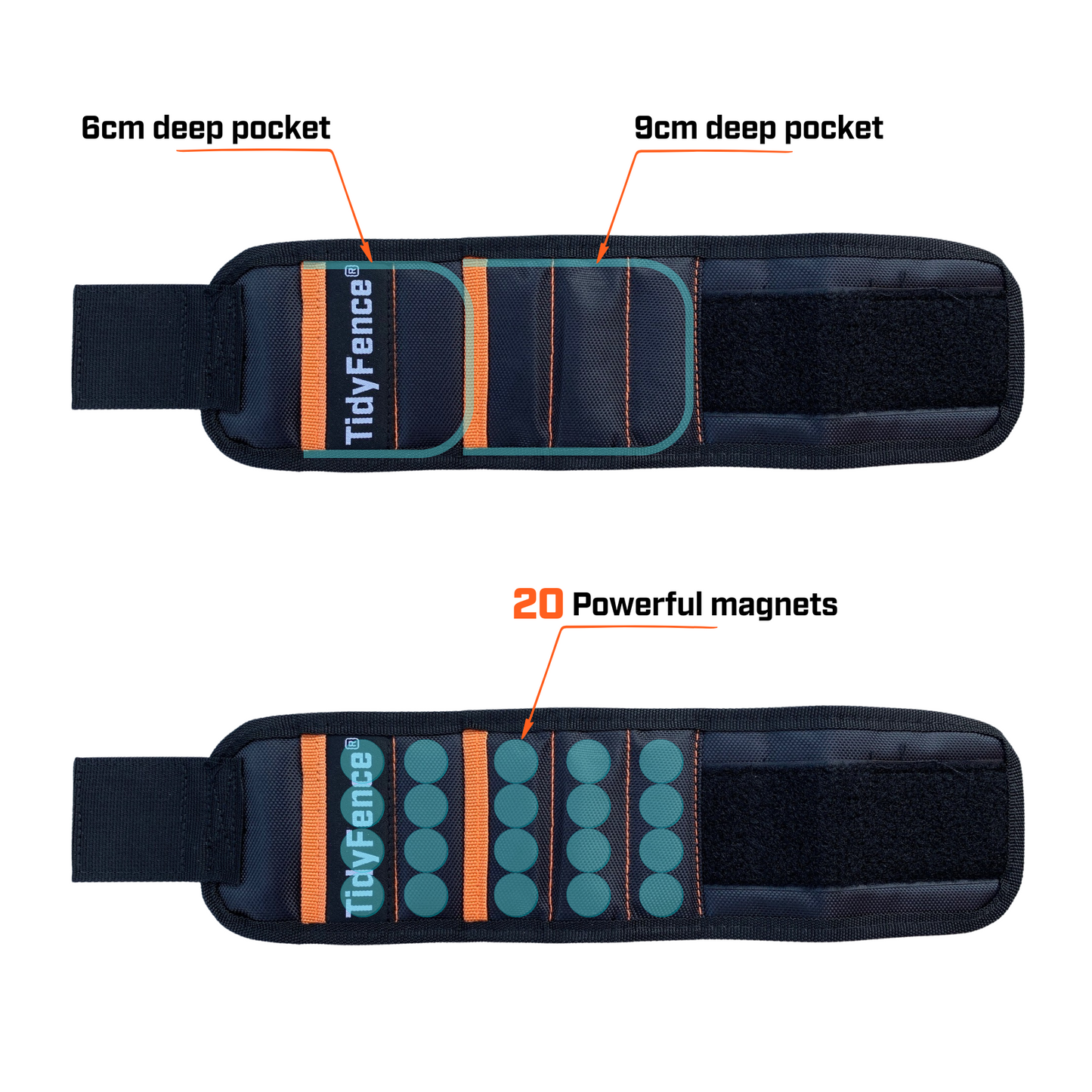 TidyFence Magnetic wrist band
