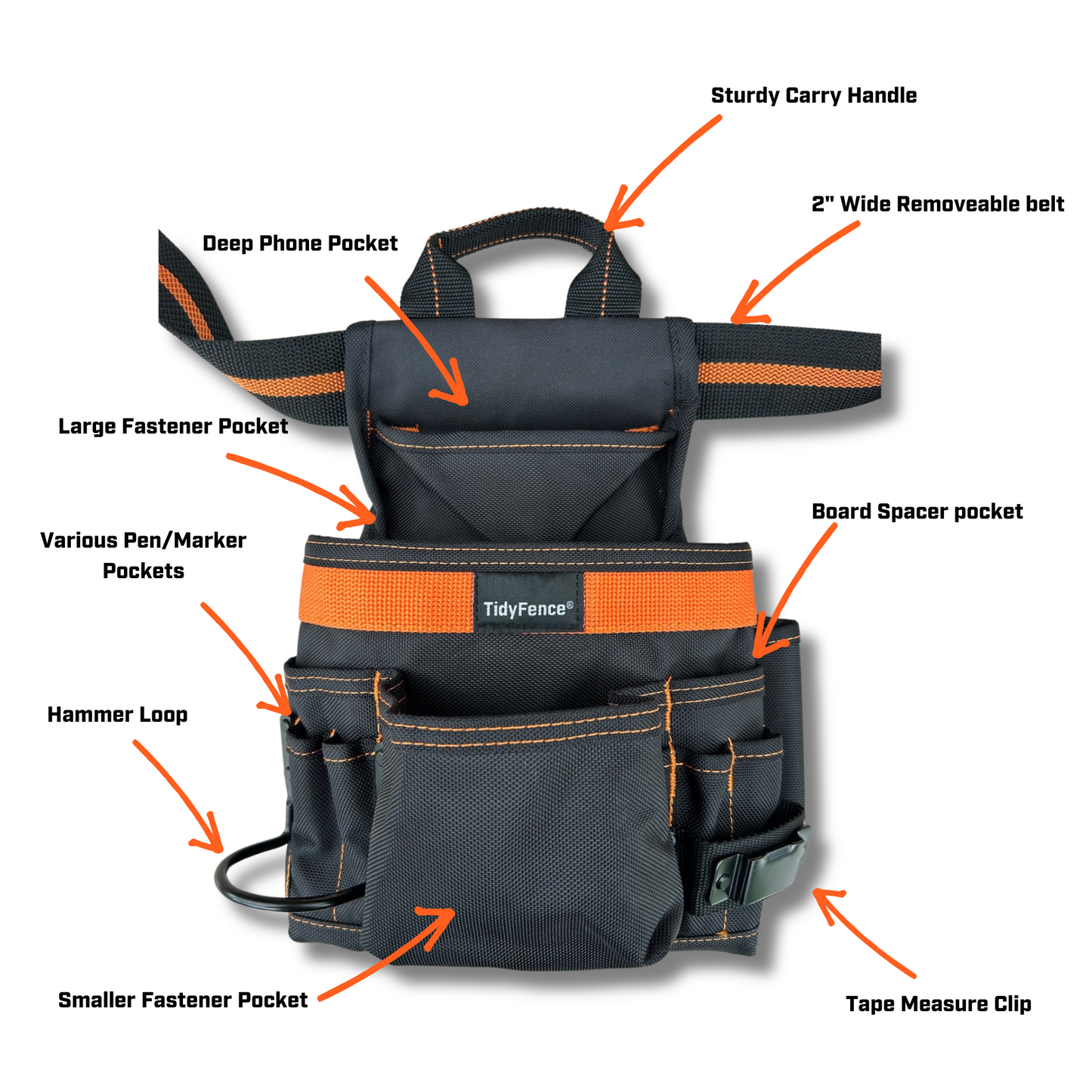 Heavy Duty Toolbelt - Designed for fencing / Deck building / Carpentry